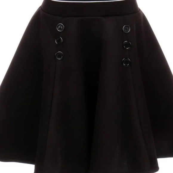 Toddler Girl Top Skirt Set Dress Striped Crop Top Flyer Skirts Casual Girl Dress - Picture 3 of 4